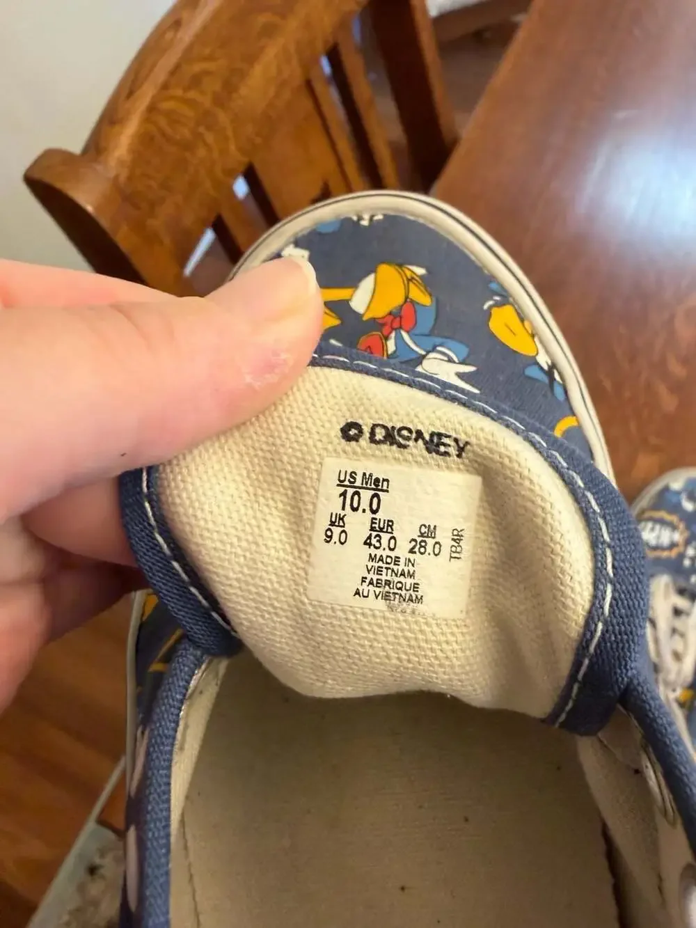 Vans x Disney Authentic Donald Duck Print Sneakers